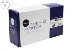 Тонер-картридж NetProduct (N-TN-3380) для Brother HL-5440D/5450DN/DCP-8150DN, 8K