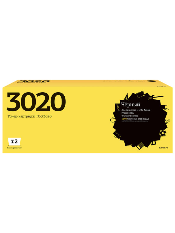 TC-X3020 Картридж T2 для Xerox Phaser 3020/WorkCentre 3025 (1500 стр.) с чипом 106R02773