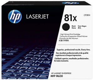 Cartridge HP 81X для LJ M605/M606/M630 (25 000 стр) (белая упаковка)