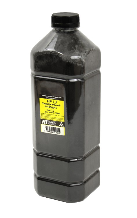 Тонер Hi-Black Универсальный для HP LJ P1160/P2015, Тип 2.2, Bk, 1 кг, канистра