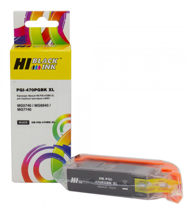 Картридж Hi-Black (PGI-470XLPG) для Canon MG5740/MG6840/MG7740, Bk Картридж Hi-Black (PGI-470XLPG) для Canon MG5740/MG6840/MG7740, Bk