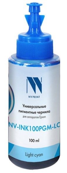 Чернила NV PRINT  пигментные NV-INK100PGM-LC для аппаратов Epson (100ml) Light Cyan совместимые