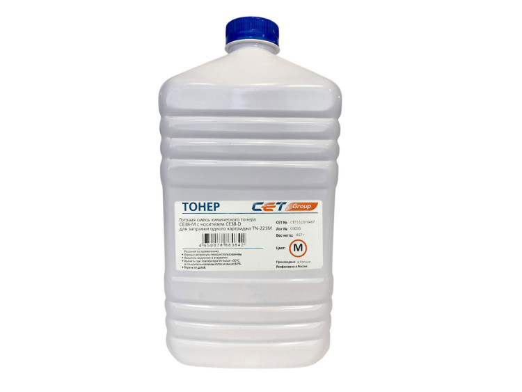 Тонер CE38-M (CPT) TN-221M для KONICA MINOLTA Bizhub C227/287 (Japan) Magenta, 467г/бут, CET111070467