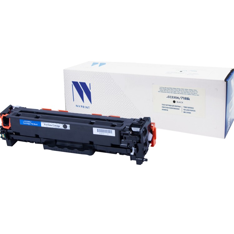Картридж NVP совместимый NV-CC530A/NV-718 Black универсальные для HP/Canon Color LaserJet CP2024/ CP2024n/ CP2024dn/ CP2025/ CP2025n/ CP2025dn/ CP2026/ CP2026n/ CP2026dn/ CP2027/ CP2027n/ CP2027dn/ LBP 7200 i-Sensys 7200cdn/ 7210/ 7210Cdn/ 7660/ 7660Cdn/ 