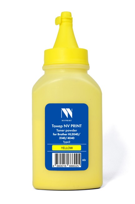 Тонер NVP для Brother HL3040/3140/4040 Type2 (60г) Yellow совместимый