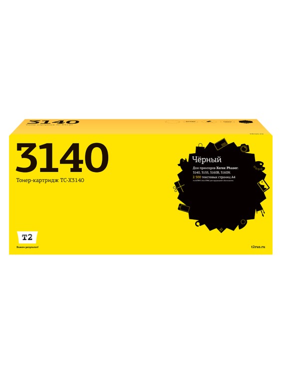 TC-X3140 Картридж T2 для Xerox Phaser 3140/3155/3160 (2500 стр.) с чипом 108R00909