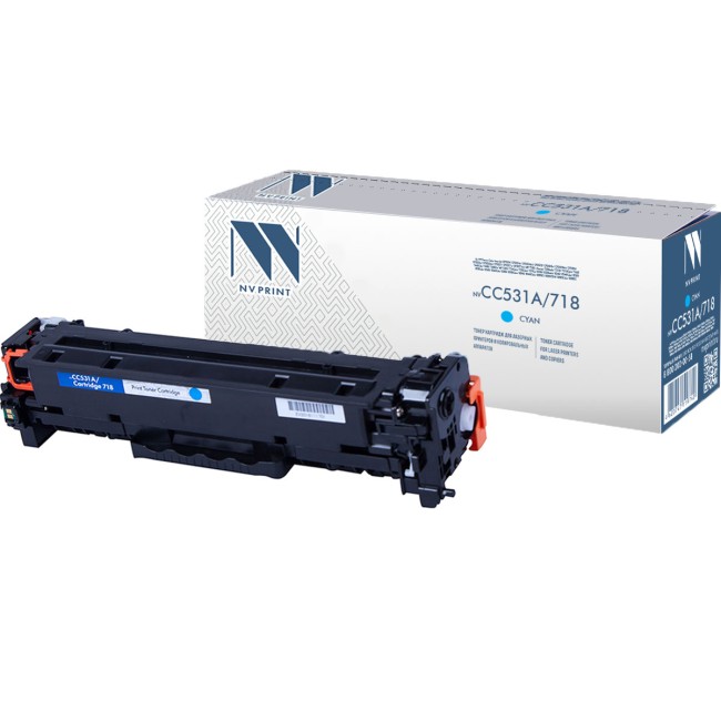 Картридж NVP совместимый NV-CC531A/NV-718 Cyan универсальные для HP/Canon Color LaserJet CP2024/ CP2024n/ CP2024dn/ CP2025/ CP2025n/ CP2025dn/ CP2026/ CP2026n/ CP2026dn/ CP2027/ CP2027n/ CP2027dn/ LBP 7200 i-Sensys 7200cdn/ 7210/ 7210Cdn/ 7660/ 7660Cdn/ 7