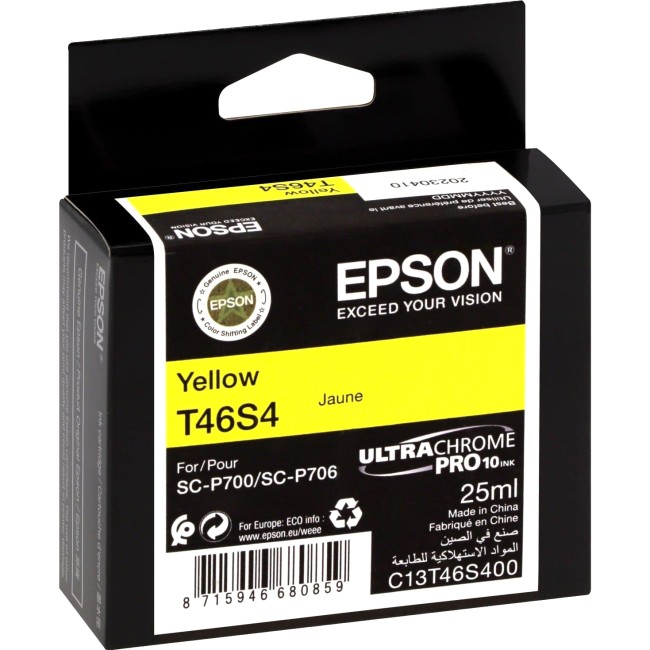 Картридж Singlepack Yellow T46S4 UltraChromePro10 ink  ink 25ml