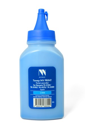 Тонер NVP для Kyocera ТК-5140/ТК-5150/ТК-5270/ТК-5280 Type2 (85г) Cyan совместимый