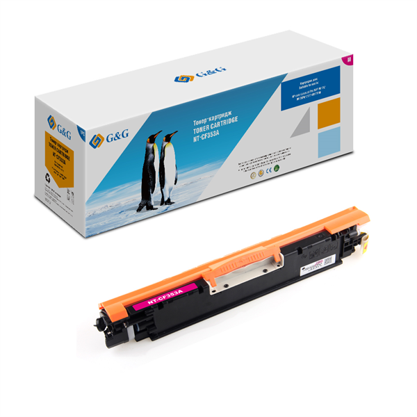 Картридж Cartridge G&G 130A для HP CLJ Pro M176/M177, with chip (1 000), пурпурный (замена CF353A)