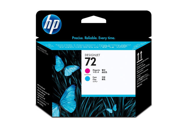 Печатающая головка №72 HP DJ T610/T1100/T1200/T1300/T2300 magenta & cyan (O) C9383A