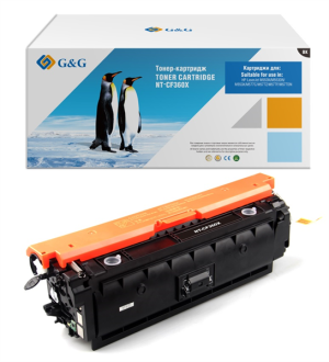 Картридж Cartridge G&G 508X для HP CLJ M552/M553/M577, with chip (12 500стр.), черный (замена CF360X)