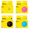 IC-H950XL/951XL_MP Комплект картриджей T2 для HP Officejet Pro 8100/8600/251dw/276dw: черный, голубой, пурпурный, желтый
