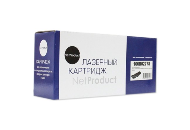 Тонер-картридж NetProduct (N-106R02778) для Xerox Phaser 3052/3260/WC 3215/3225, 3K(старая прошивка)