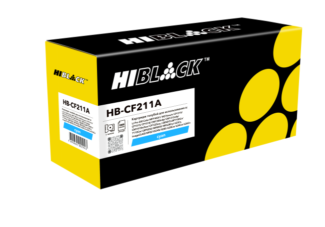 Картридж Hi-Black (HB-CF211A) для HP CLJ Pro 200 M251/MFPM276, №131A, C, 1,8K