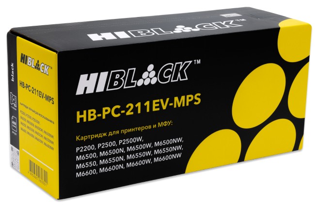 Картридж Hi-Black (HB-PC-211EV-MPS) для Pantum P2200/P2207/P2507/P2500W/M6500/6550/6607, 6К