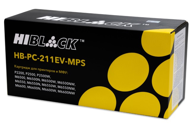 Картридж Hi-Black (HB-PC-211EV-MPS) для Pantum P2200/P2207/P2507/P2500W/M6500/6550/6607, 6К
