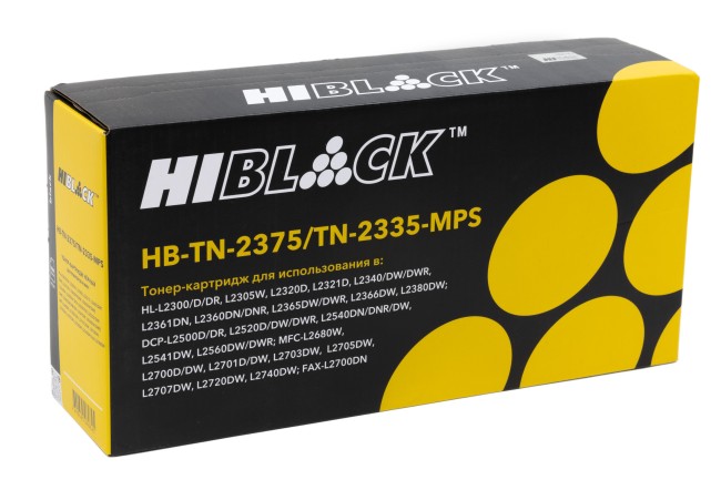 Тонер-картридж Hi-Black (HB-TN-2375/TN-2335-MPS) для Brother HL-L2300/2305/2320/2340/2360, 10K