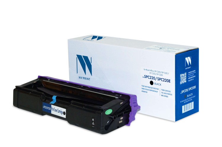 Картридж NVP совместимый NV-SPC220/SPC220E Black для Ricoh Aficio SP C220/SP C221/SP C222/SP C240 (406052) (2300k)