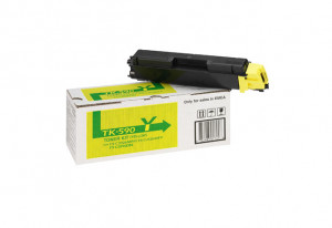 Картридж TK-590Y Kyocera FS-C2026MFP/C2126MFP/C5250/ECOSYS M6026CDN, 5К (O) жёлтый 1T02KVA