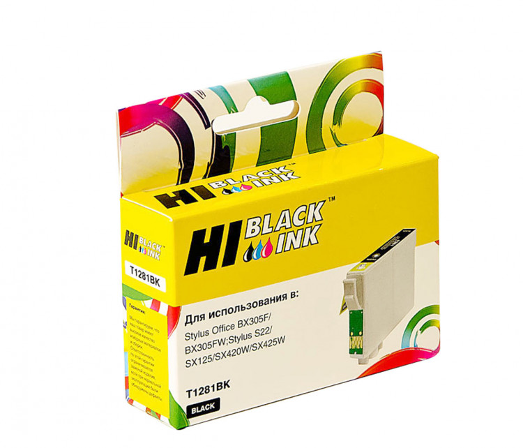 Картридж Hi-Black (HB-T1281) для Epson Stylus S22/SX125/SX420W/SX425W/BX305F, Bk Картридж Hi-Black (HB-T1281) для Epson Stylus S22/SX125/SX420W/SX425W/BX305F, Bk