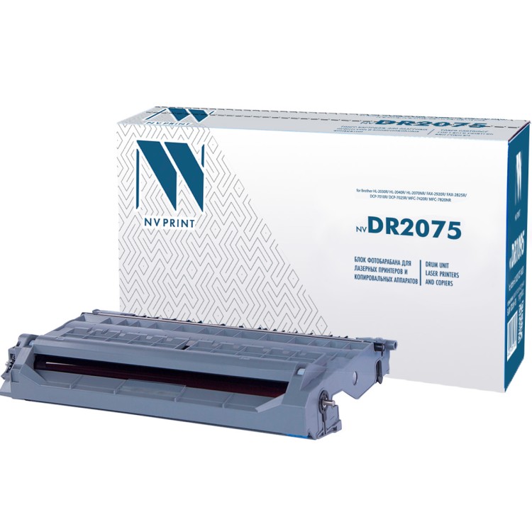 Блок фотобарабана NVP совместимый NV-DR-2075 для Brother HL-2030R/ HL-2040R/ HL-2070NR/ FAX-2920R/ FAX-2825R/ DCP-7010R/ DCP-7025R/ MFC-7420R/ MFC-7820NR (12000k)