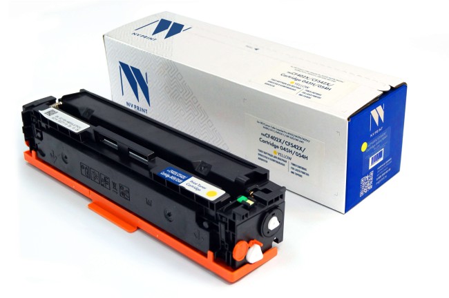 Картридж NVP совместимый NV-CF402X/CF542X/045H/054H Yellow универсальные для HP/Canon Color LaserJet Pro M252/M274/M254/M280/611C/MF631C/LBP-620/MF-640 (2500k)