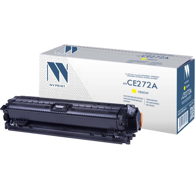 Картридж NVP совместимый NV-CE272A Yellow для HP Color LaserJet CP5525dn/ CP5525n/ CP5525xh/ M750dn/ M750n/ M750xh (15000k)