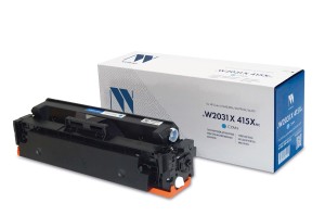 Картридж NVP совместимый NV-W2031X 415X Cyan (БЕЗ ЧИПА) для HP Color LaserJet M454DN/M479DW/M479 (6000k)