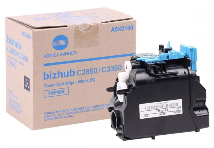 Konica minolta тонер-картридж tnp-48k чёрный для bizhub c3350/c3850/3850fs 10 00