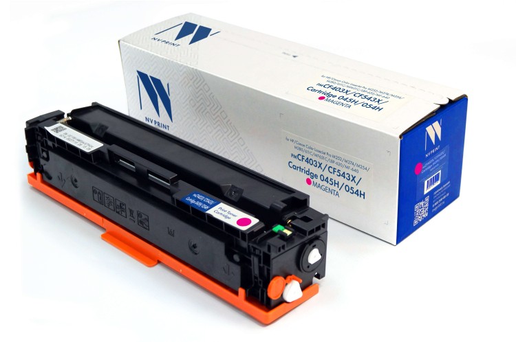 Картридж NVP совместимый NV-CF403X/CF543X/045H/054H Magenta универсальные для HP/Canon Color LaserJet Pro M252/M274/M254/M280/611C/MF631C/LBP-620/MF-640 (2500k)
