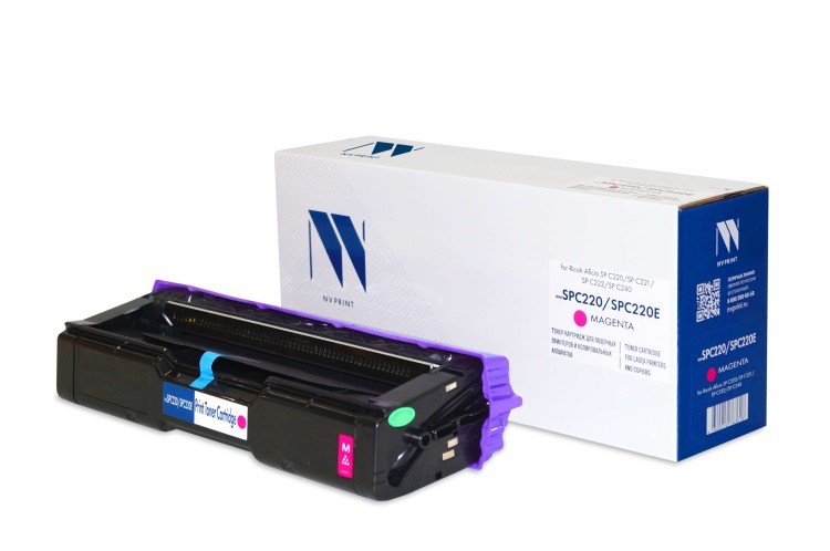 Картридж NVP совместимый NV-SPC220/SPC220E Magenta для Ricoh Aficio SP C220/SP C221/SP C222/SP C240 (406054) (2300k)