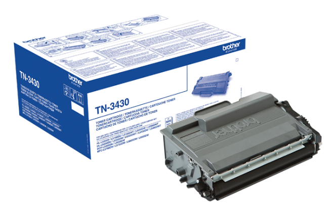 Brother TN-3430 Тонер-картридж для HL-L5000D/5100DN/5200DW/6300DW/6400DW/DCP-L5500DN/6600DW/MFC-L5700DN/5750DW/6800DW/6900DW (3000 стр.)
