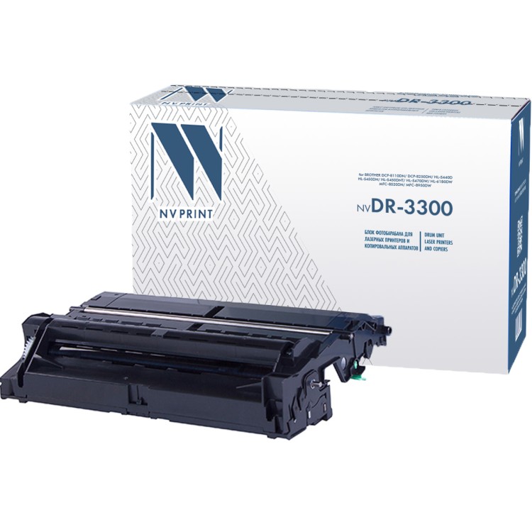 Блок фотобарабана NVP совместимый NV-DR-3300 для Brother DCP-8110DN/ DCP-8250DN/ HL-5440D/ HL-5450DN/ HL-5450DNT/ HL-5470DW/ HL-6180DW/ MFC-8520DN/ MFC-8950DW (30000k)