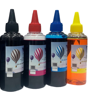 Чернила NV PRINT для аппаратов Epson, комплект 4 цвета (пигментные Bk + водные C,M,Y) по 100 мл, совместимые
