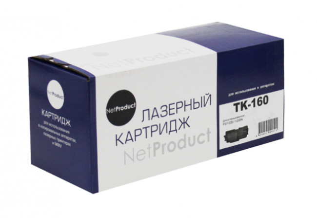 Тонер-картридж NetProduct (N-TK-160) для Kyocera FS-1120D/ECOSYS P2035d, 2,5K