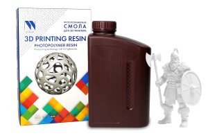 Фотополимерная смолат NVPRINT Standard Resin Clear для 3D печати 1 кг (бут)