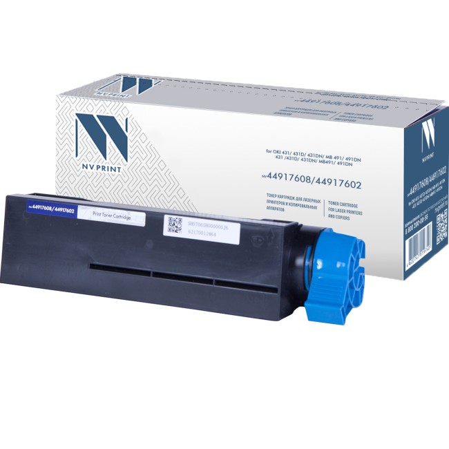 Картридж NVP совместимый NV-44917608/44917602 для Oki 431/ 431d/ 431dn/ MB 491/ 491dn/ 431 /431d/ 431dn/ MB491/ 491dn (12000k)