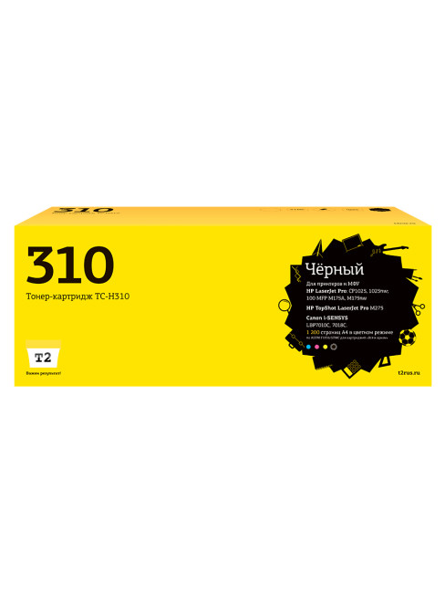 TC-H310 Картридж T2 для HP Color LaserJet Pro CP1025/Pro 100 MFP M175A (1200 стр.) Черный, с чипом