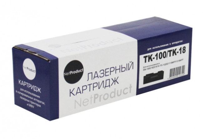 Тонер-картридж NetProduct (N-TK-100/TK-18) для Kyocera KM-1500/FS-1020, 7,2K