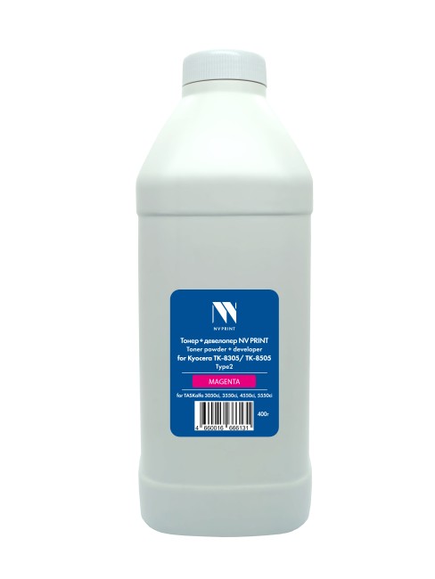 Тонер + девелопер NVP для Kyocera TK-8305/TK-8505 Type2 (400г) Magenta  совместимый