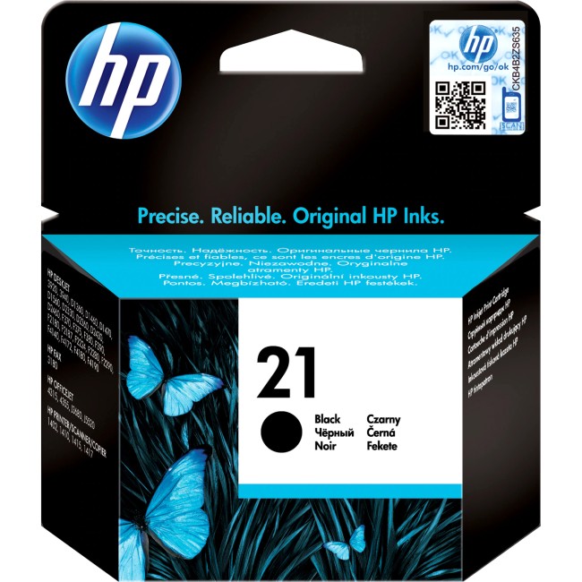 Картридж HP 21 Black Inkjet Print Cartridge