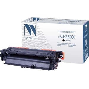 Картридж NVP совместимый NV-CE250X Black для HP Color LaserJet CM3530/ CM3530fs/ CM3530fs MFP/ CP3520 / CP3525/ CP3525dn/ CP3525n/ CP3525x (10500k)