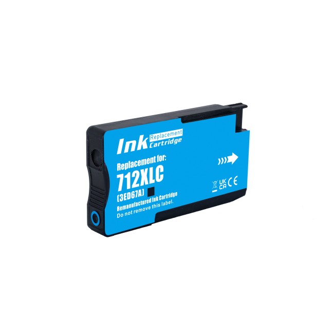 Струйный картридж NV Print 712 (NV-3ED67A) Cyan для HP DJ T210/T630 (29 мл) совместимый