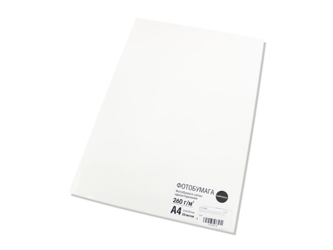 Фотобумага NetProduct атласная (сатин) односторонняя, A4, 260 г/м2, 20 л. new