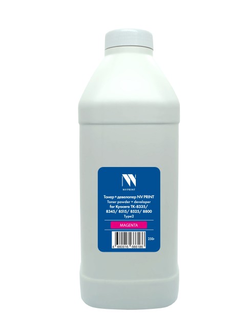 Тонер + девелопер NVP для Kyocera ТК-8335/8345/8515/8525/8800 Type2 (250г) Magenta совместимый
