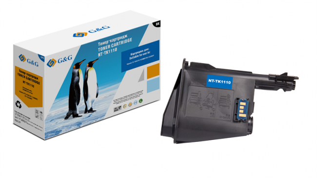 Тонер-картридж G&G toner cartridge for Kyocera FS-1040/1020MFP/1120MFP 2 500 page with chip TK-1110 1T02M50NX1
