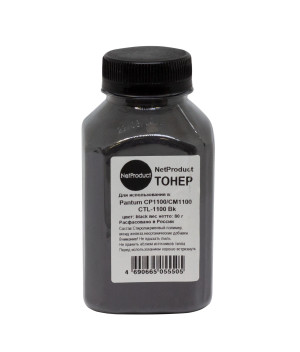 Тонер NetProduct для CP1100/CM1100 (CTL-1100), Bk, 80 г, банка