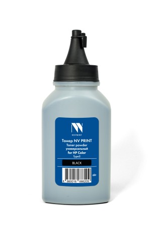 Тонер NVP для HP Color универсальный Type2 (60г) Black совместимый