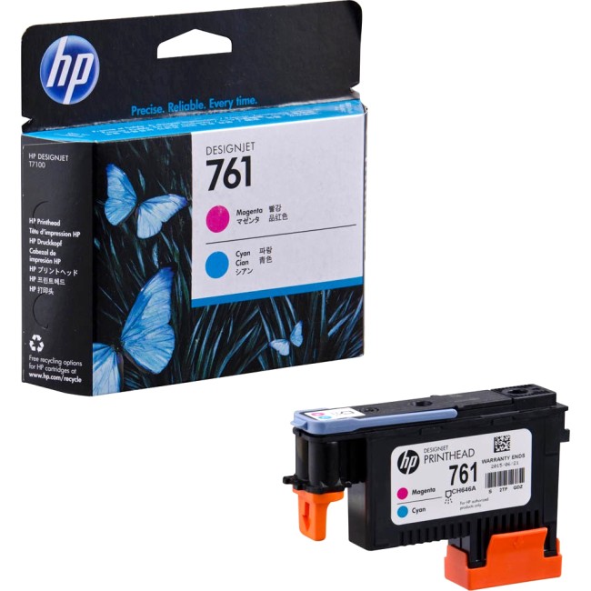 Печатающая головка HP 761 Magenta/Cyan Designjet Printhead